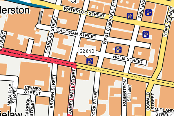 G2 8ND map - OS OpenMap – Local (Ordnance Survey)