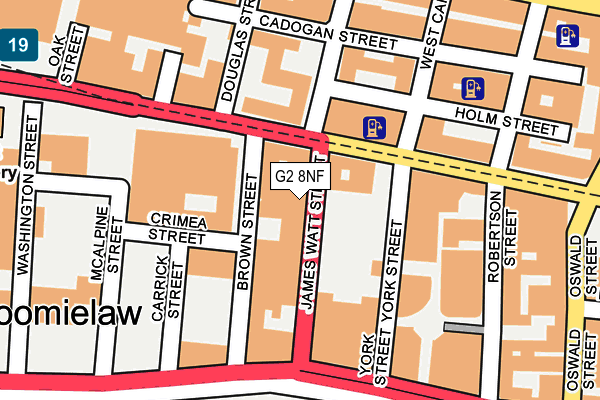 G2 8NF map - OS OpenMap – Local (Ordnance Survey)