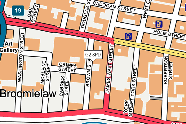 G2 8PD map - OS OpenMap – Local (Ordnance Survey)