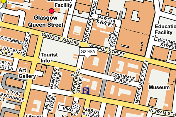 G2 9SA map - OS OpenMap – Local (Ordnance Survey)