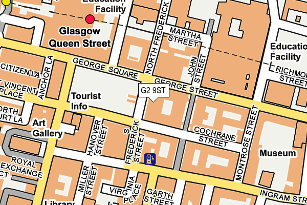 G2 9ST map - OS OpenMap – Local (Ordnance Survey)