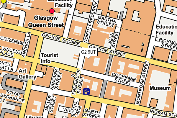 G2 9UT map - OS OpenMap – Local (Ordnance Survey)