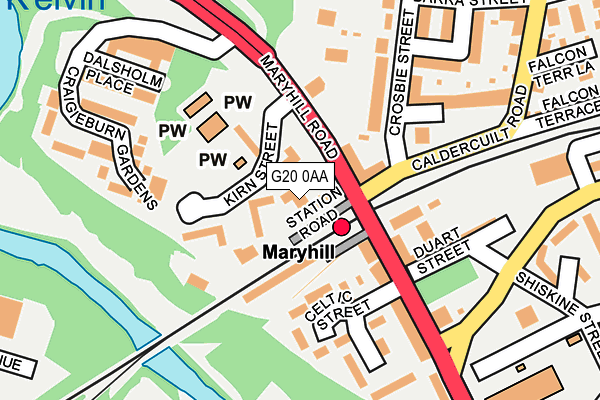 G20 0AA map - OS OpenMap – Local (Ordnance Survey)