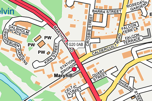 G20 0AB map - OS OpenMap – Local (Ordnance Survey)
