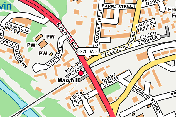 G20 0AD map - OS OpenMap – Local (Ordnance Survey)