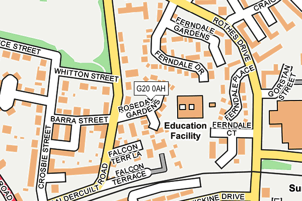 G20 0AH map - OS OpenMap – Local (Ordnance Survey)