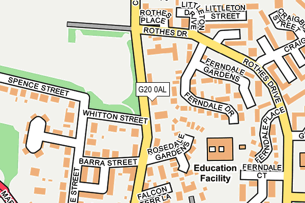 G20 0AL map - OS OpenMap – Local (Ordnance Survey)