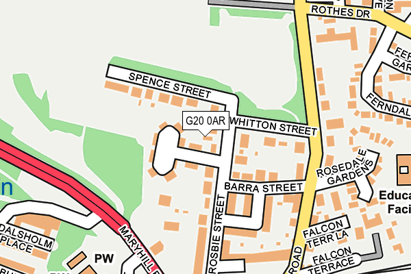 G20 0AR map - OS OpenMap – Local (Ordnance Survey)