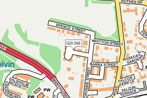 G20 0AS map - OS OpenMap – Local (Ordnance Survey)