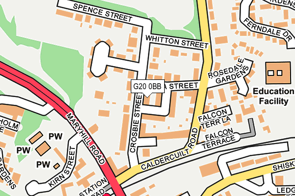 G20 0BB map - OS OpenMap – Local (Ordnance Survey)