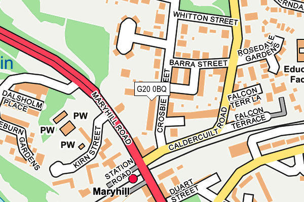 G20 0BQ map - OS OpenMap – Local (Ordnance Survey)