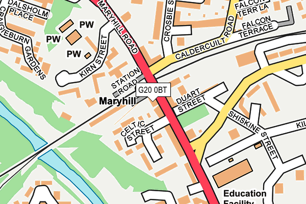 G20 0BT map - OS OpenMap – Local (Ordnance Survey)