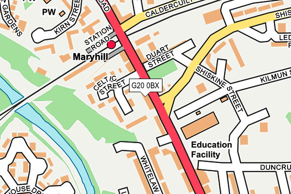 G20 0BX map - OS OpenMap – Local (Ordnance Survey)