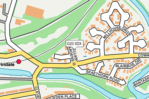 G20 0DX map - OS OpenMap – Local (Ordnance Survey)