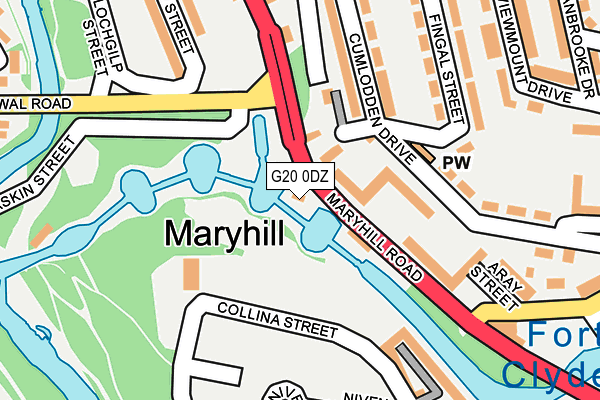 G20 0DZ map - OS OpenMap – Local (Ordnance Survey)