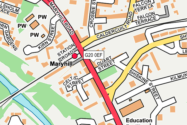 G20 0EF map - OS OpenMap – Local (Ordnance Survey)