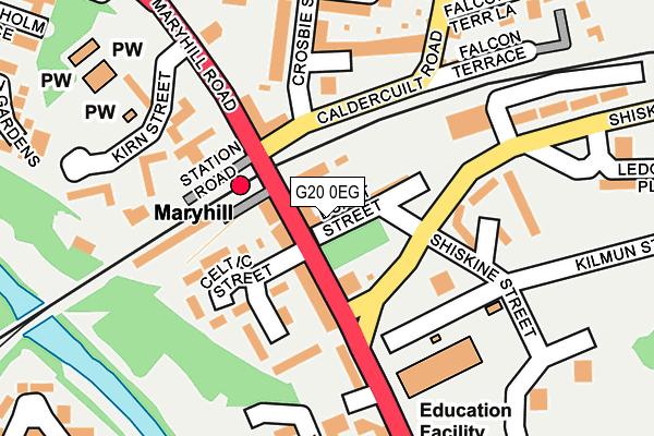 G20 0EG map - OS OpenMap – Local (Ordnance Survey)