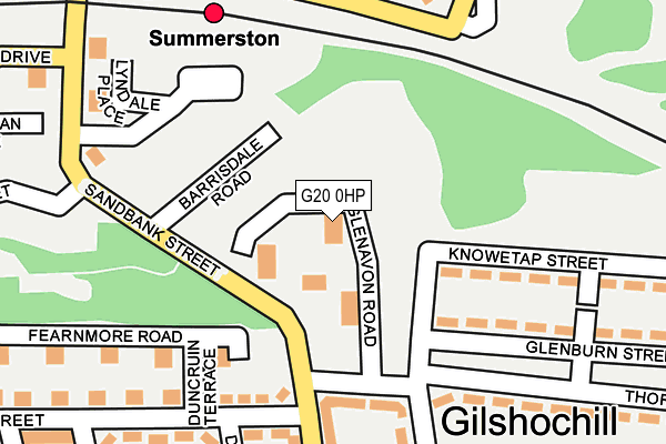 G20 0HP map - OS OpenMap – Local (Ordnance Survey)