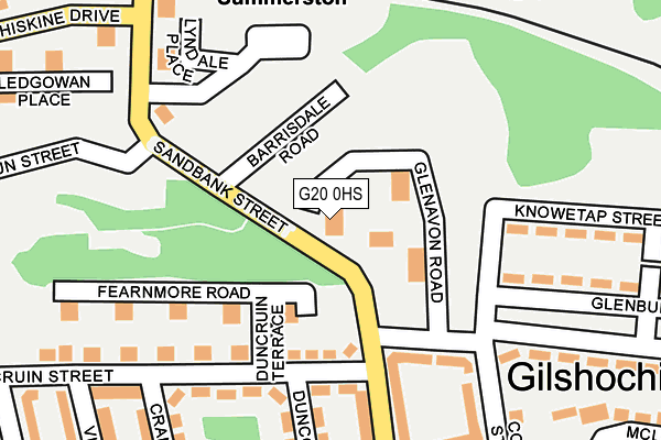G20 0HS map - OS OpenMap – Local (Ordnance Survey)