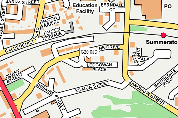 G20 0JD map - OS OpenMap – Local (Ordnance Survey)