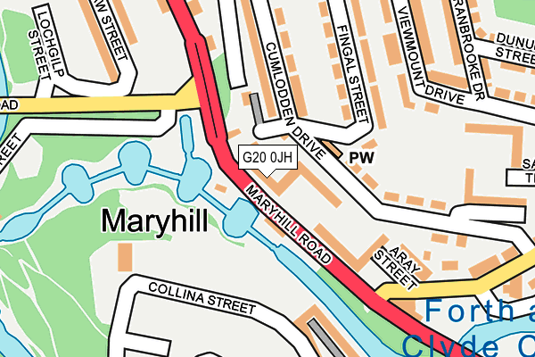 G20 0JH map - OS OpenMap – Local (Ordnance Survey)