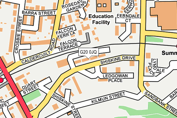 G20 0JQ map - OS OpenMap – Local (Ordnance Survey)