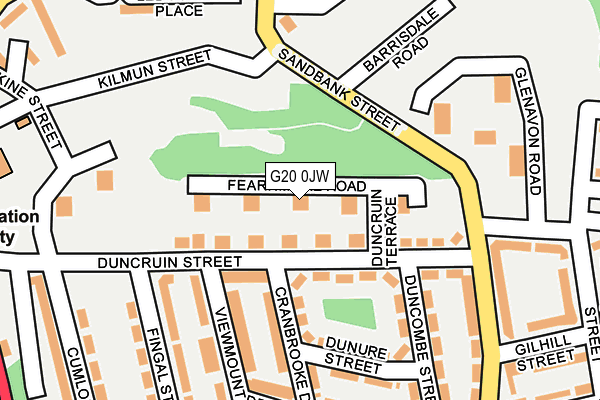 G20 0JW map - OS OpenMap – Local (Ordnance Survey)