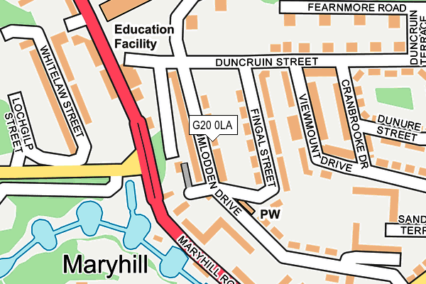 G20 0LA map - OS OpenMap – Local (Ordnance Survey)