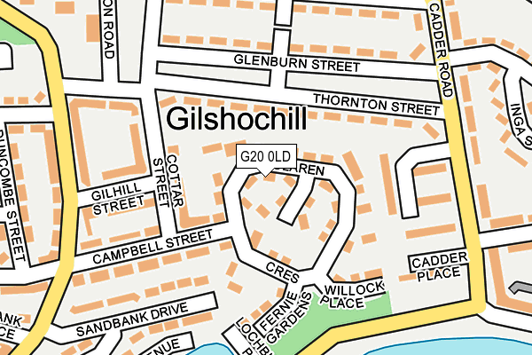 G20 0LD map - OS OpenMap – Local (Ordnance Survey)