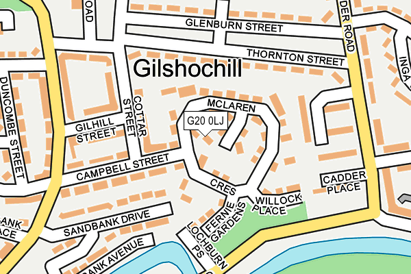 G20 0LJ map - OS OpenMap – Local (Ordnance Survey)