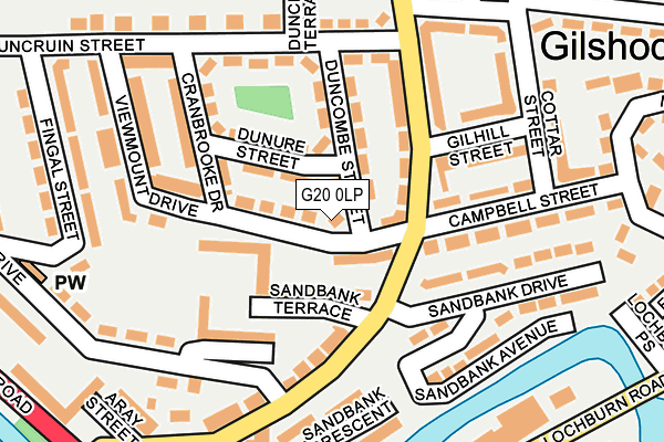 G20 0LP map - OS OpenMap – Local (Ordnance Survey)
