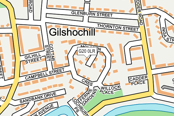G20 0LR map - OS OpenMap – Local (Ordnance Survey)