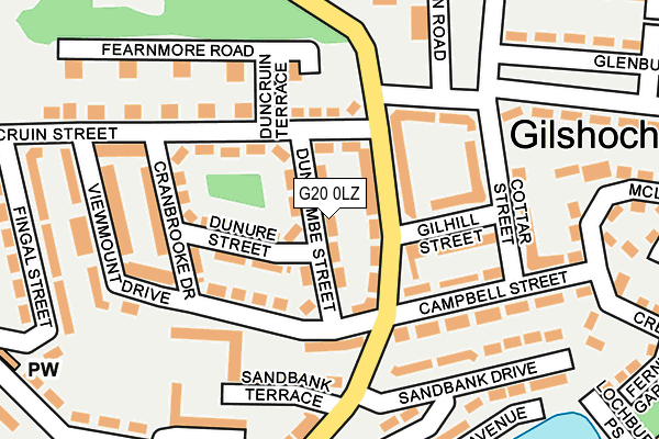 G20 0LZ map - OS OpenMap – Local (Ordnance Survey)