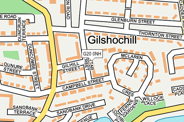 G20 0NH map - OS OpenMap – Local (Ordnance Survey)