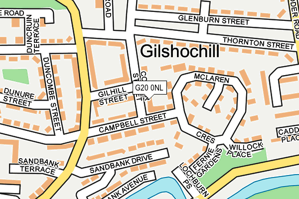 G20 0NL map - OS OpenMap – Local (Ordnance Survey)
