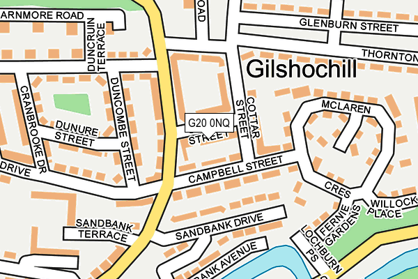 G20 0NQ map - OS OpenMap – Local (Ordnance Survey)