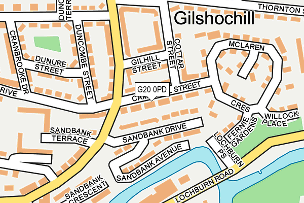 G20 0PD map - OS OpenMap – Local (Ordnance Survey)