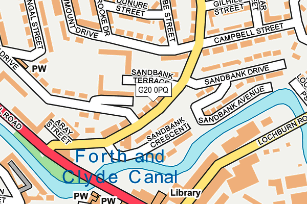 G20 0PQ map - OS OpenMap – Local (Ordnance Survey)