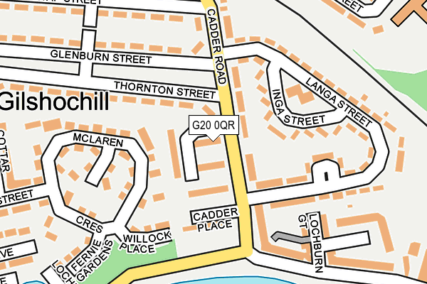 G20 0QR map - OS OpenMap – Local (Ordnance Survey)