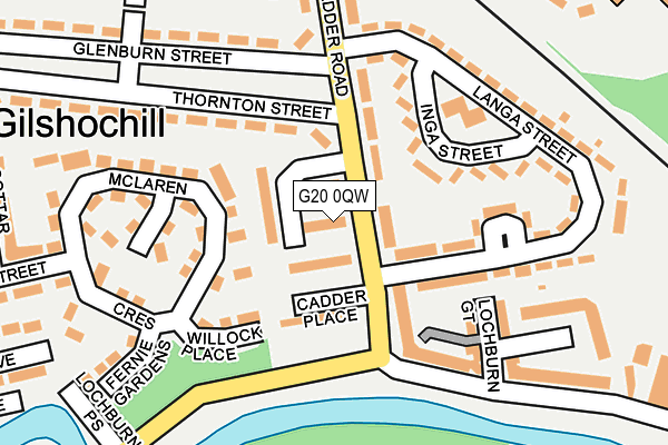 G20 0QW map - OS OpenMap – Local (Ordnance Survey)