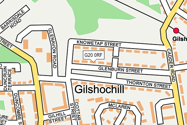 G20 0RF map - OS OpenMap – Local (Ordnance Survey)