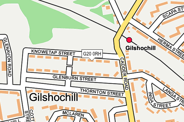 G20 0RH map - OS OpenMap – Local (Ordnance Survey)