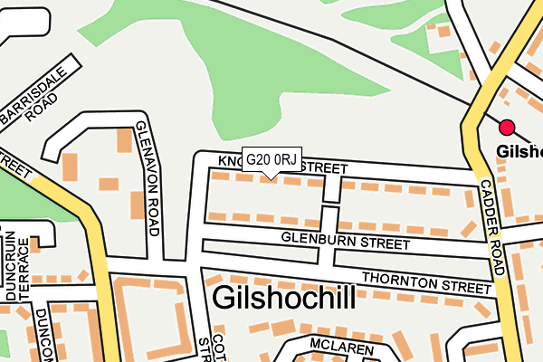 G20 0RJ map - OS OpenMap – Local (Ordnance Survey)