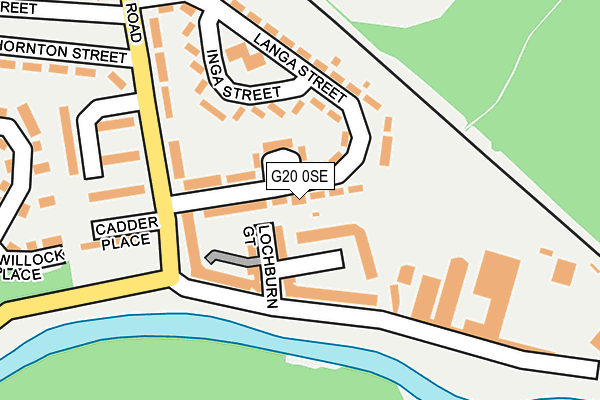 G20 0SE map - OS OpenMap – Local (Ordnance Survey)