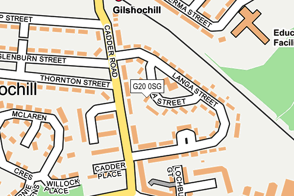 G20 0SG map - OS OpenMap – Local (Ordnance Survey)