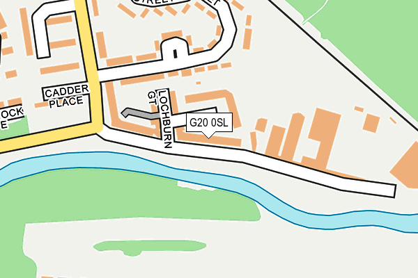 G20 0SL map - OS OpenMap – Local (Ordnance Survey)