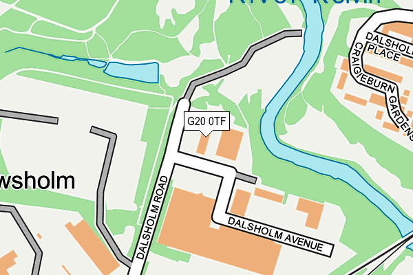 G20 0TF map - OS OpenMap – Local (Ordnance Survey)