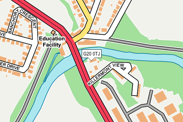 G20 0TJ map - OS OpenMap – Local (Ordnance Survey)
