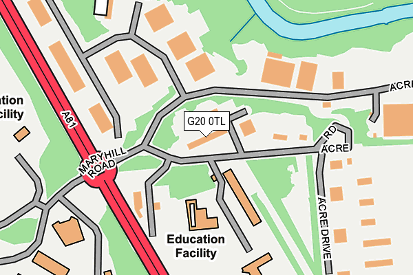 G20 0TL map - OS OpenMap – Local (Ordnance Survey)