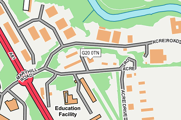 G20 0TN map - OS OpenMap – Local (Ordnance Survey)
